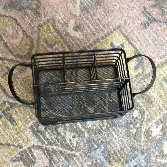 Metal Silverware and Napkin Holder - Picture 5 of 7